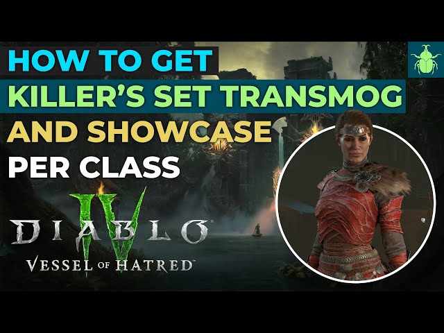 Diablo 4 - Killer's Armor Set Transmogs, How To Get & Showcase Per Class