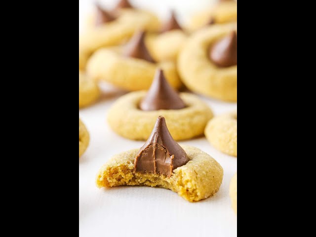 Peanut Butter Blossoms. A classic cookie recipe that’s perfect for the holidays!