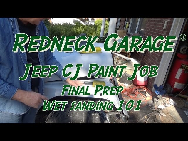 CJ Jeep Paint Job - Final Paint Prep - Auto Sanding Tips