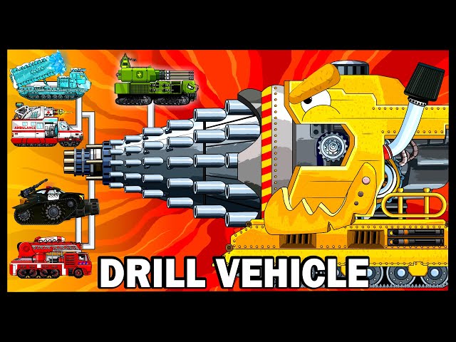 Drill Vehicle / Monster Truck | WOT -  Arena Tank Cartoon