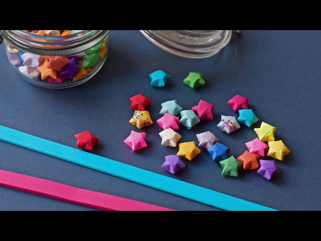 Lucky Paper Star. Instructions to make a Paper Star. Origami Star tutorial.