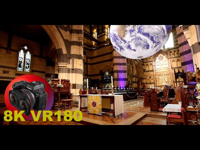 8K VR180 ST PAUL'S CATHEDRAL in MELBOURNE VICTORIA Part 1 - Anglican Church 3D Travel/Music