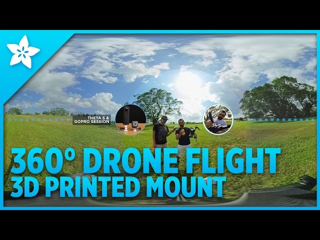 360 Drone Flight #3dprinting #ADAFRUITDRONIES @adafruit #adafruit