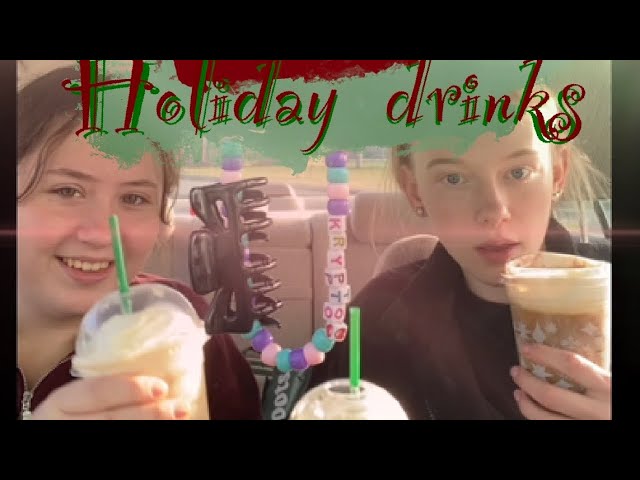 Taste testing Starbucks holiday beverages w my BFF!! *Gingerbread,Treats*