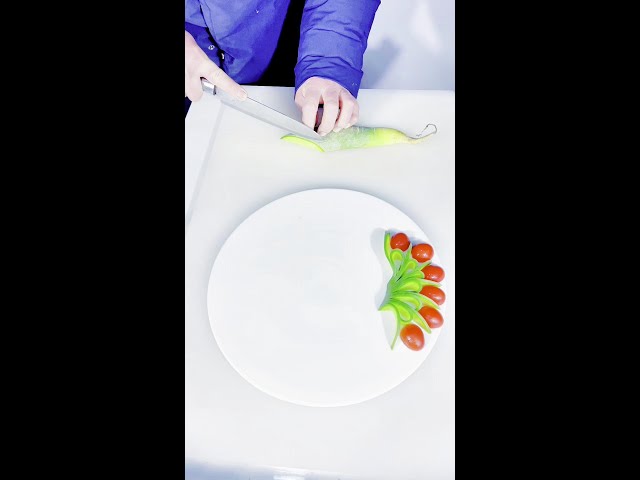 Easy to learn disc decoration tutorial!# Fruit Platter Innovation# Fruit and Vegetable Modeling# Ea