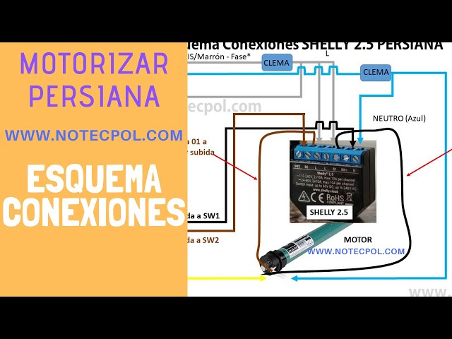 ??CONNECTIONS for MOTORIZING SHUTTER, WIRING, shelly, domotica