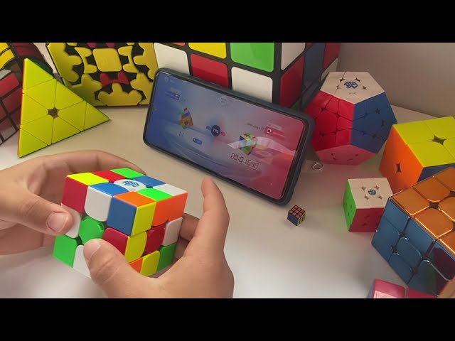 Grabo una batalla epica con mi i3 Gan Cubo  #rubikscube #cubing #smartcube #bluetooth #cubomágico