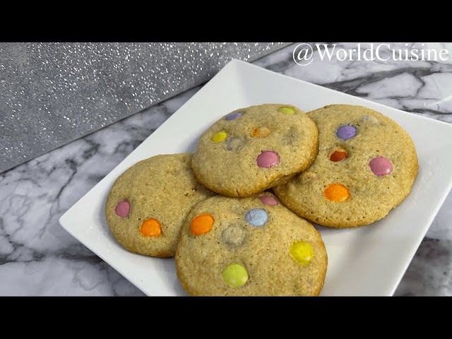 Soft & Chewy Smarties Cookies | Recipes By World Cuisine