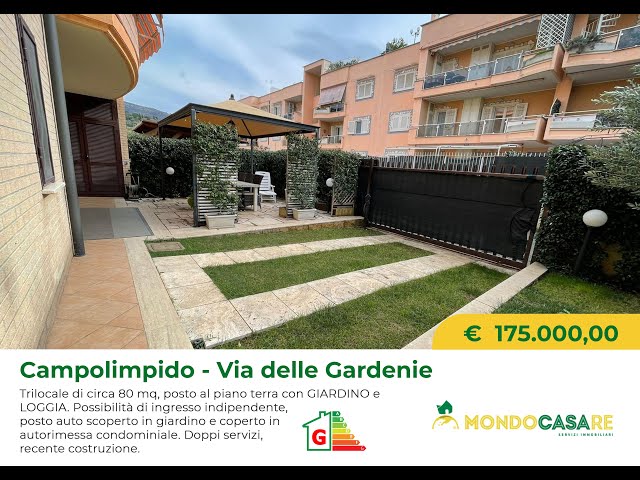 TRILOCALE CON DOPPI SERVIZI E GIARDINO PRIVATO