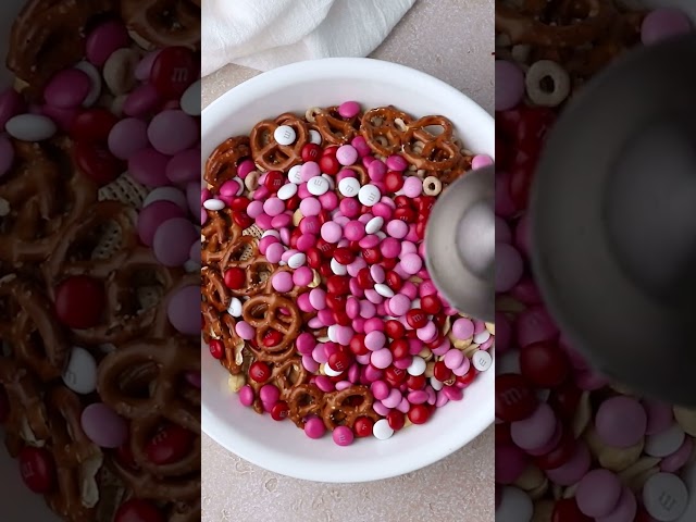 Valentine's Chex Mix #recipe #cookingideas #easyrecipe #valentinesday #snack #cookingrecipes