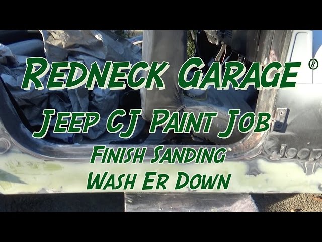 Jeep CJ Paint Job - Bondo Tips - Final Bondo Sanding - Paint Prep