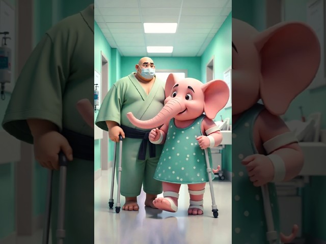 ♥️Evolution of catapillar: sumo wrestler and elephant in hospital  🥰 44 #cat #cute #love #shorts