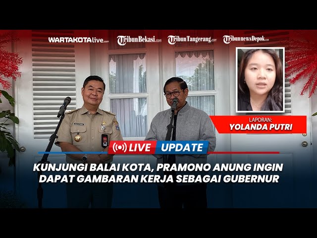 Kunjungi Balai Kota Jakarta, Pramono Ingin Dapat Gambaran Sebelum Pelantikan