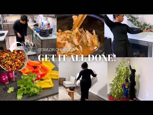 GET IT ALL DONE! | COOK WITH ME | QUICK & HEALTHY | TAKING DOWN CHRISTMAS | PLUS SUNDAY RESET!