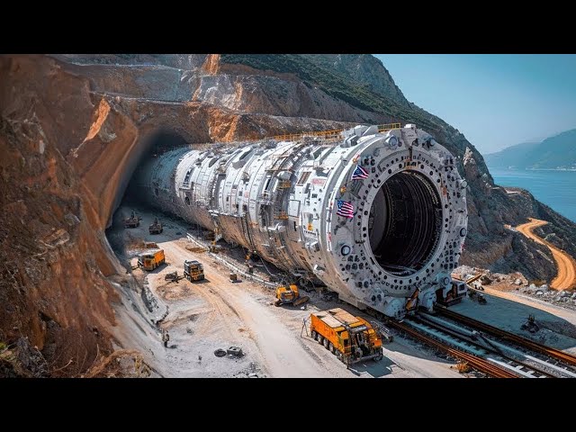 China's secret machine! They drill the mountain in a single day!