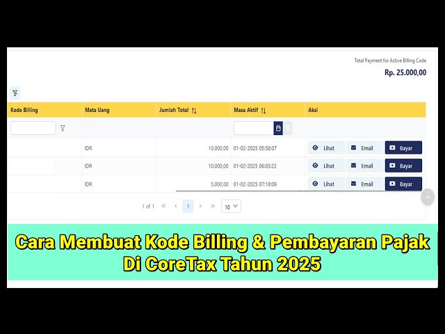 Cara Membuat Kode Billing Mandiri & Pembayaran Pajak PPN/PPh Di CoreTax Tahun 2025