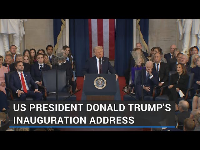 US President Donald Trump's 2025 inauguration address