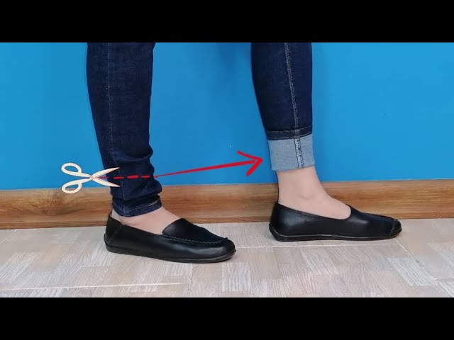 How to Hem Jeans with the Original Hem - Euro hem tutorial