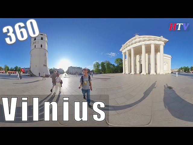 360VR Vilnius,Lithuania-Afternoon Walk