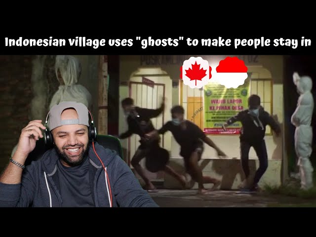 Indonesian Village Uses "GHOSTS" to Scare People Into Staying Home | MR Halal Reacts | Pocong