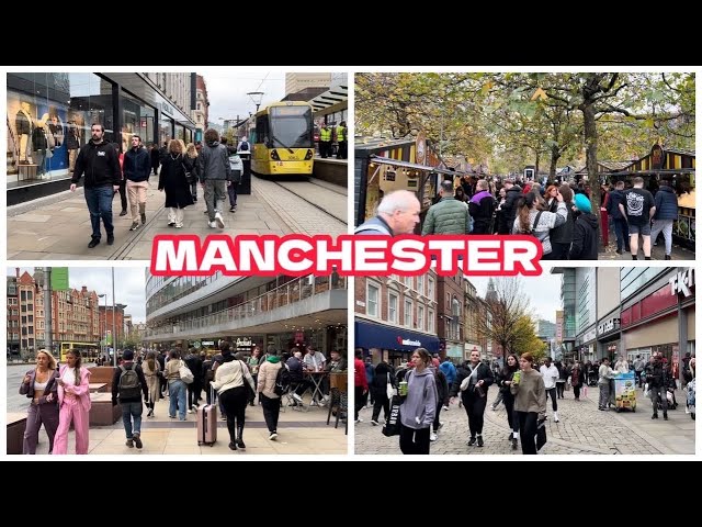 Manchester Uk 🇬🇧 Manchester City Centre Walking Tour 2024