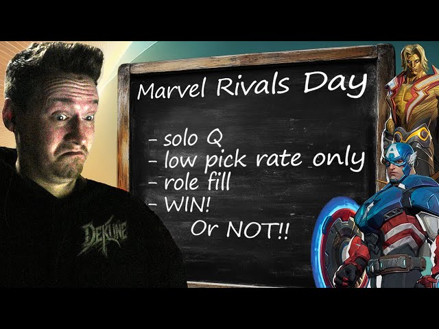 Marvel Rivals Solo Q Challenge: Low Pick Rate Heroes Only - Can We Win?!