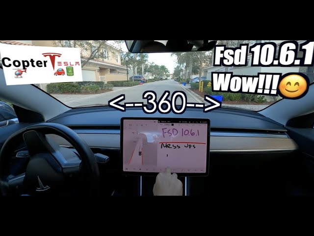 Tesla FSD 10.6.1 Morning drive| 360 🔄