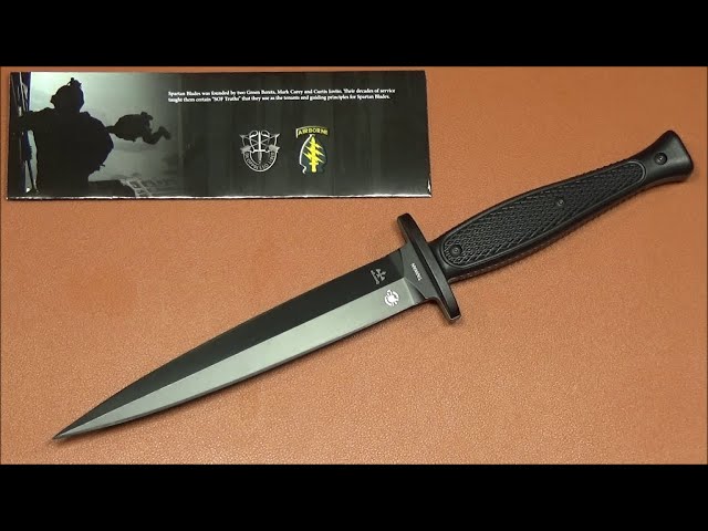 Spartan Blades Les George Raider Dagger Review, Iconic Sykes Fairbairn Commando Fighting Knife $110