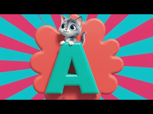 English Alphabet ABC Song with a Little Kitten 🐱  Canciones en ingles para niños