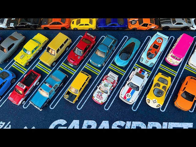 Diecast Cars Hot Wheels Premium and Mini GT on Highway Map Showcase