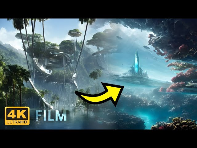 8-HOUR AI Art Video: Morphing Sci-fi Landscapes + Ambient Music for Focus / Study [4K UHD Film]