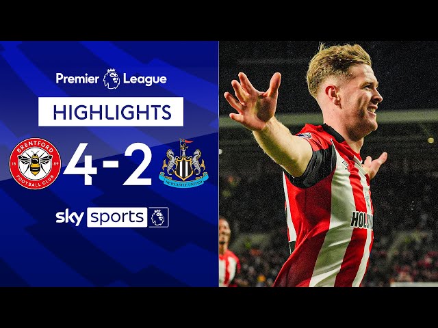 Bees defeat Newcastle in six goal THRILLER 🔥 | Brentford 4-2 Newcastle | Premier League Highlights