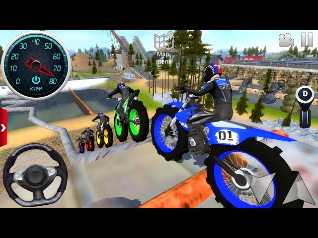 Mega Crazy Ramp Bike Stunt Master Simulator - Impossible Dirt Bikes Racing - Android / IOS GamePlay