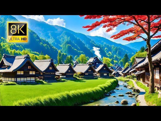 Stunning Shirakawa-go Village, Japan | 8K HDR Ultra HD Video | 8K Vistas