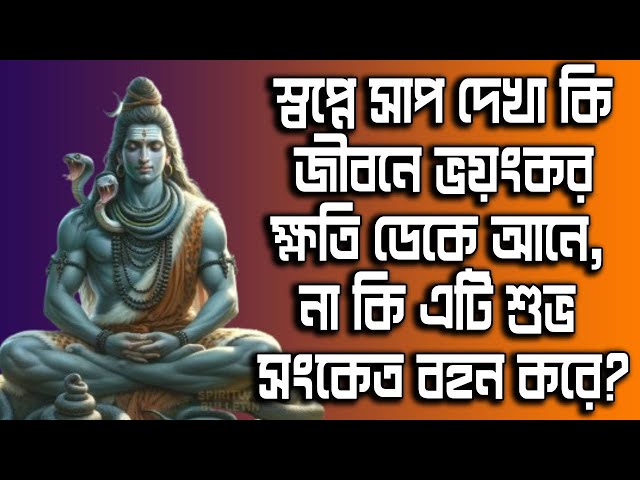 স্বপ্নে সাপ দেখা কি জীবনে ভয়ংকর ক্ষতি ডেকে আনে, না কি এটি শুভ সংকেত বহন করে?