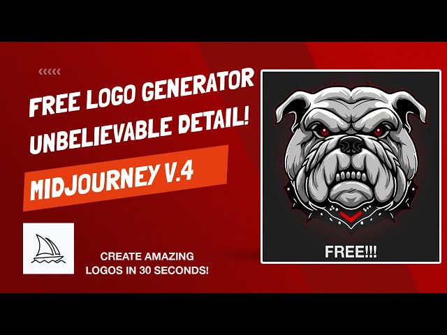 Create INCREDIBLE Logos For FREE!  Best FREE Logo Generator - Midjourney AI Version 4