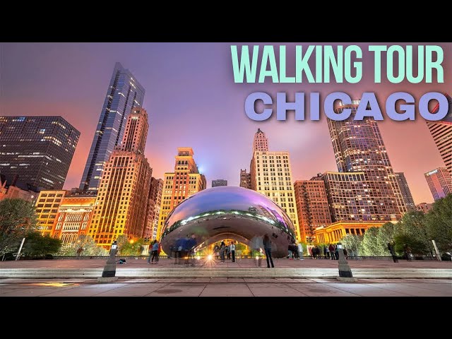 4K Walking Tour Cloud Gate to Plaza of the Americas/ November 11, 2024 / City sounds