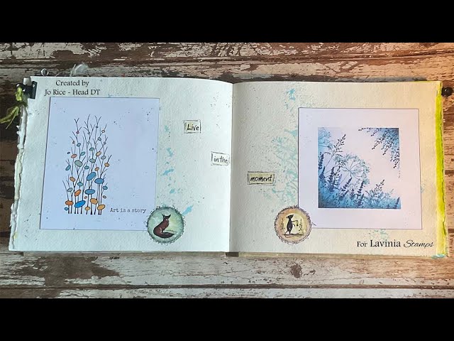 Live In the Moment by Jo Rice - A Lavinia Stamps Tutorial