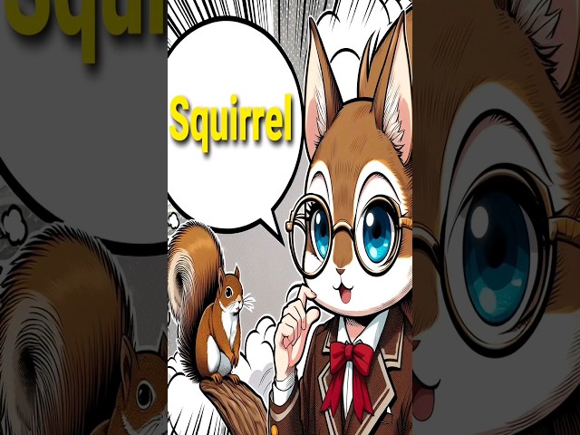 How to Say Squirrel in Spanish | Youtube Shorts AI Art Anime #shorts