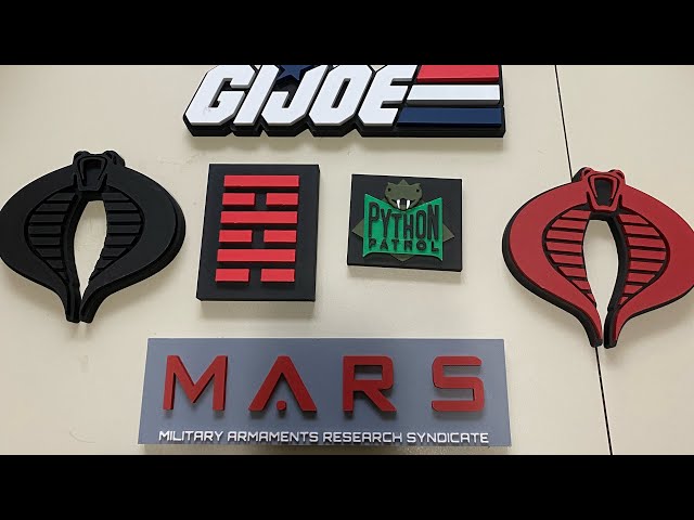 G.i Joe 3D printed Logos made by @CenTexCollector #actionfigures #gijoeclassifiedseries #toys