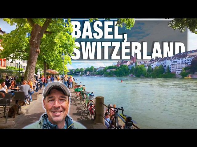 Basel, Switzerland Summer Virtual Walking Tour - 4k City Walks Videos for Treadmill