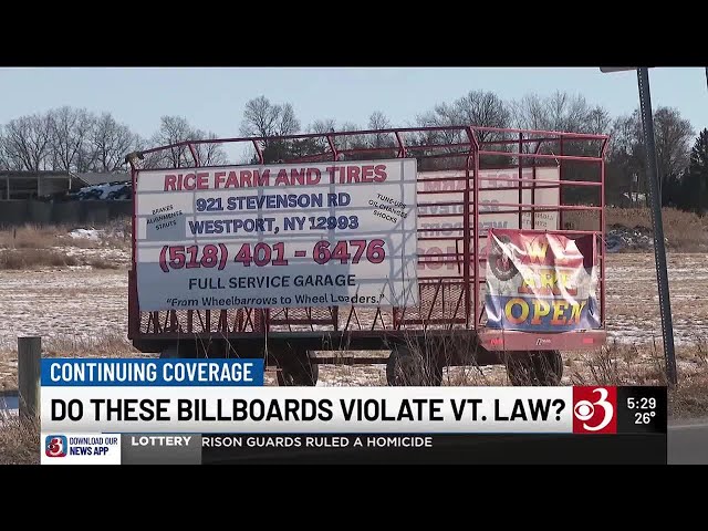 Vt. officials say Route 7 hay wagon 'billboards' illegal