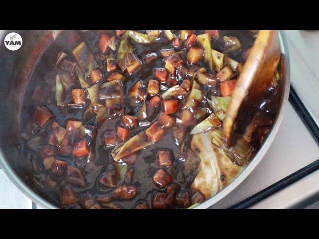 Black bean sauce on rice (Jjajangbap 짜장밥) - Korean food