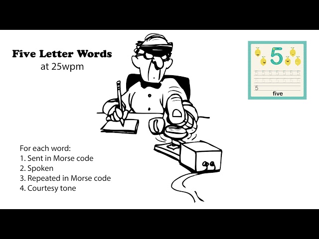 Five letter words 25wpm