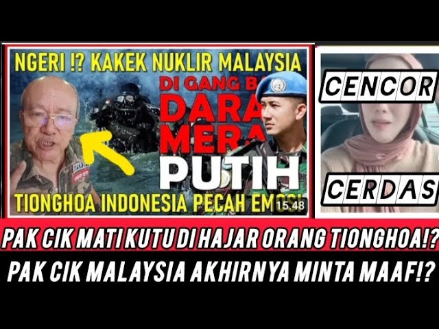 🔴 DI BIKIN MALU! PAK CIK DI HAJAR WARGA TIONGHOA!? KAU HINA SATU ORANG INDONESIA?