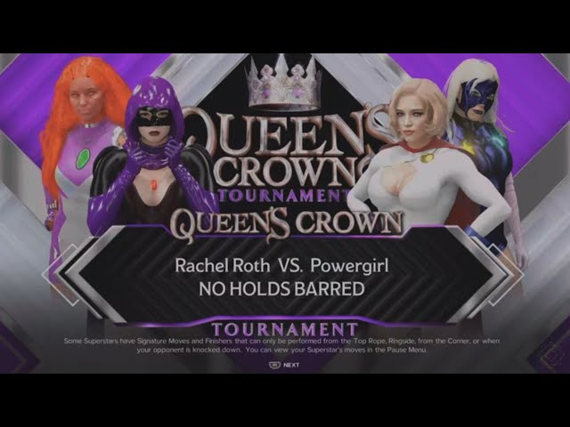 Raven Vs Power Girl WWE WW2k24