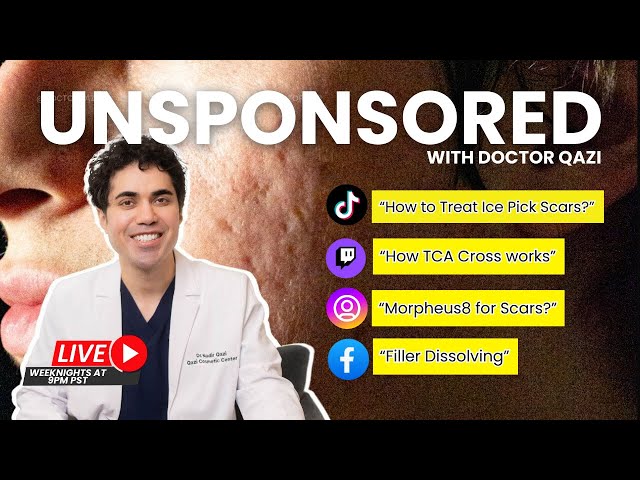 Dr. Qazi discusses How To Treat Ice Pick Scars | Dr. Qazi Unsponsored Live | 12.11.2024