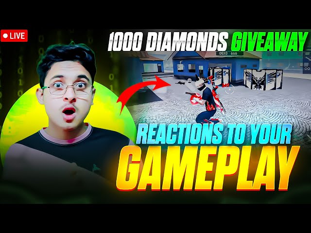 REACTIONS TO YOUR GAMEPLAY | FF LIVE TELUGU | TELUGU FREEFIRE LIVE | ANDHRA PRADESH TOP #1 PLAYER