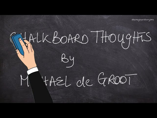 Chalkboard Thoughts - October 09, 2021 - Episode 20 - Moral Compass