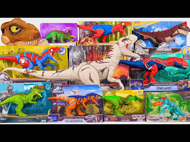 Jurassic World Unboxing Review | Dinosaur Mystery Box , TRex Pack, Elasmosaurus, Velociraptor | ASMR